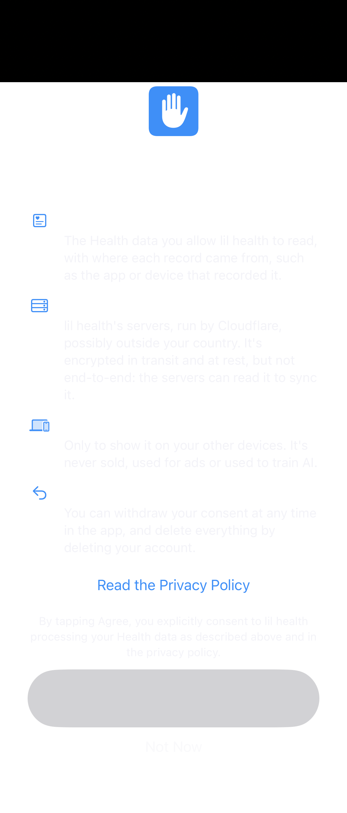 Health Consent: Saving