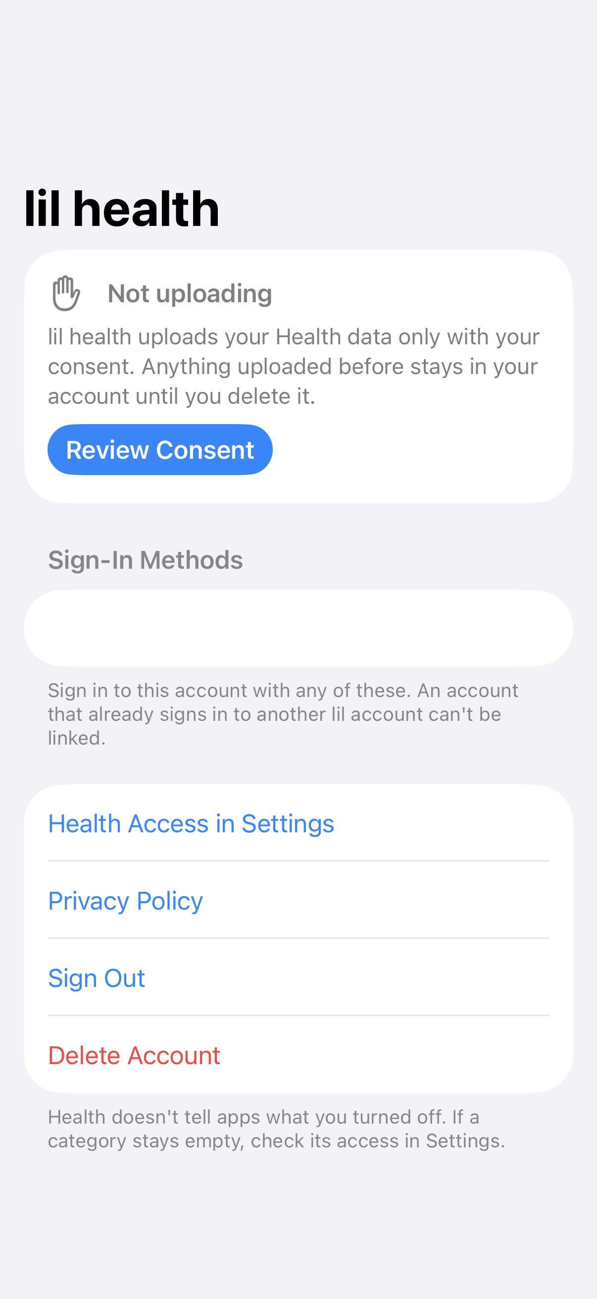 App: Signed in