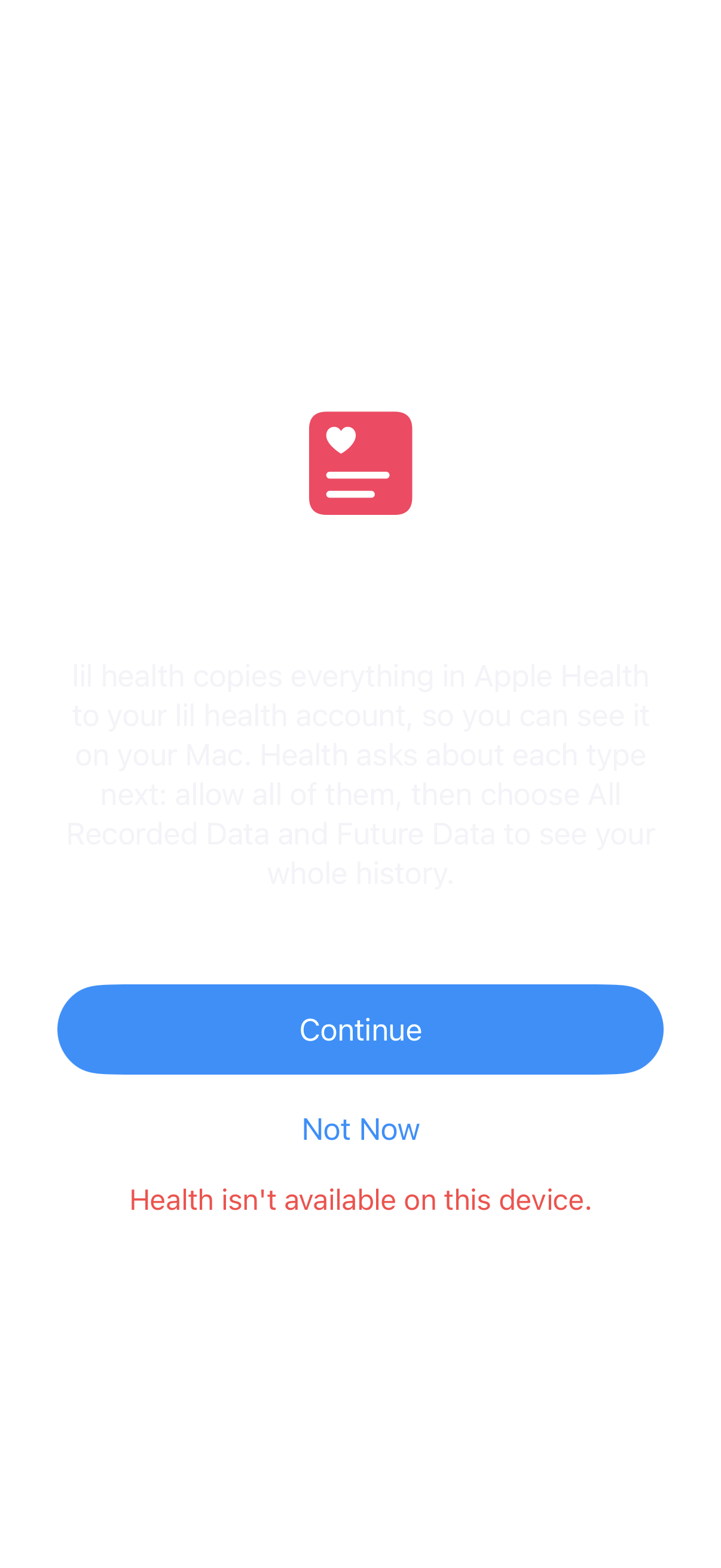 Health Access: Failed
