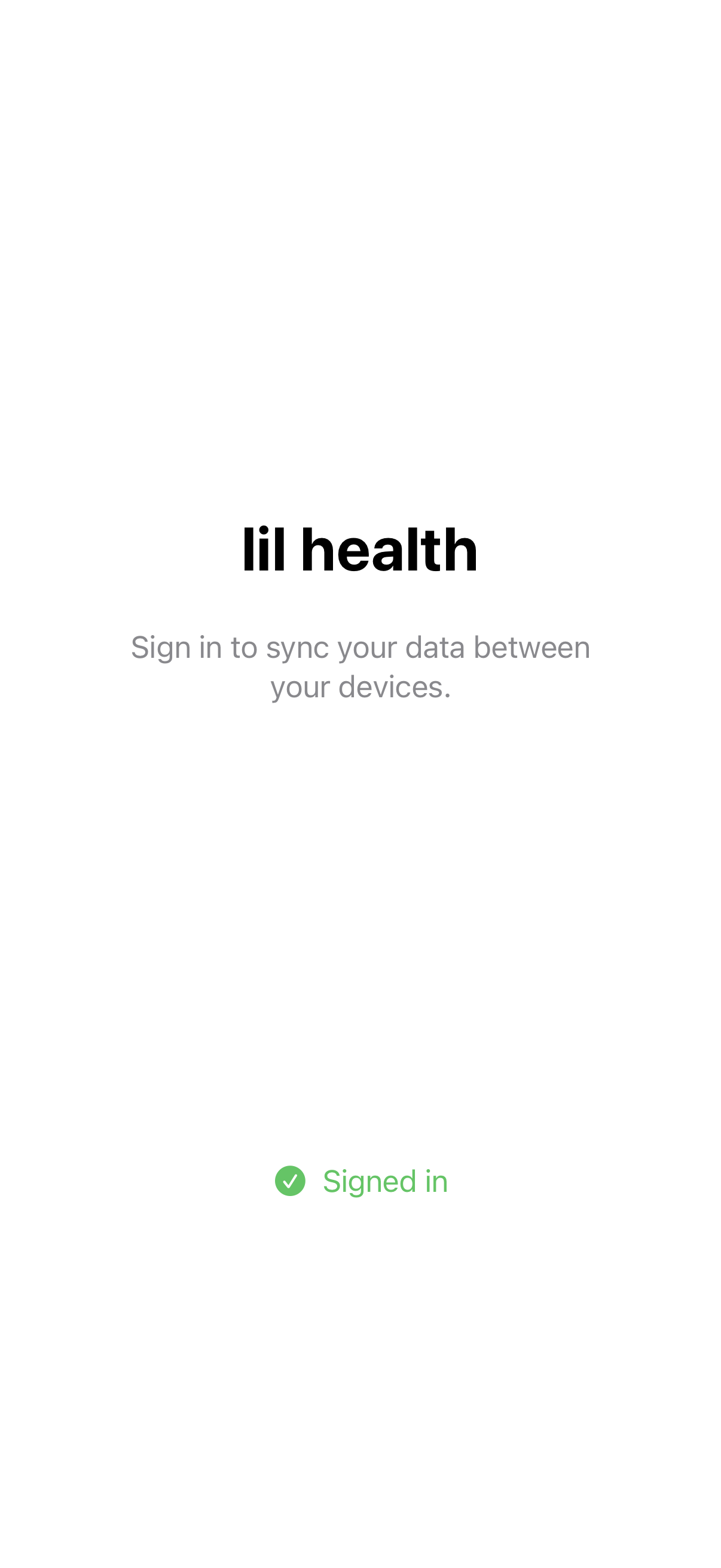 Sign In: Signed in