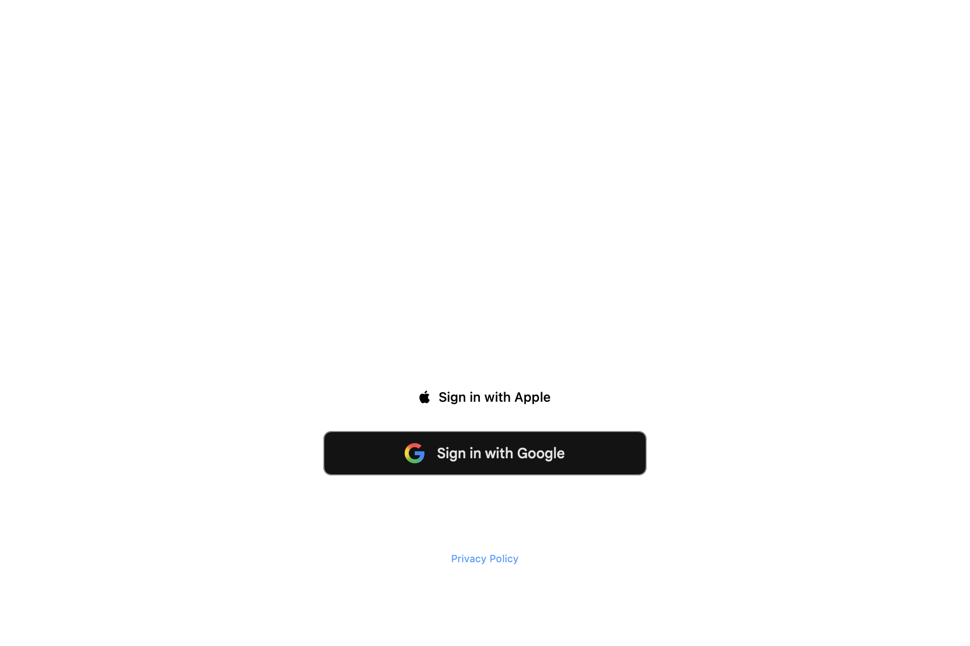 App: Signed out