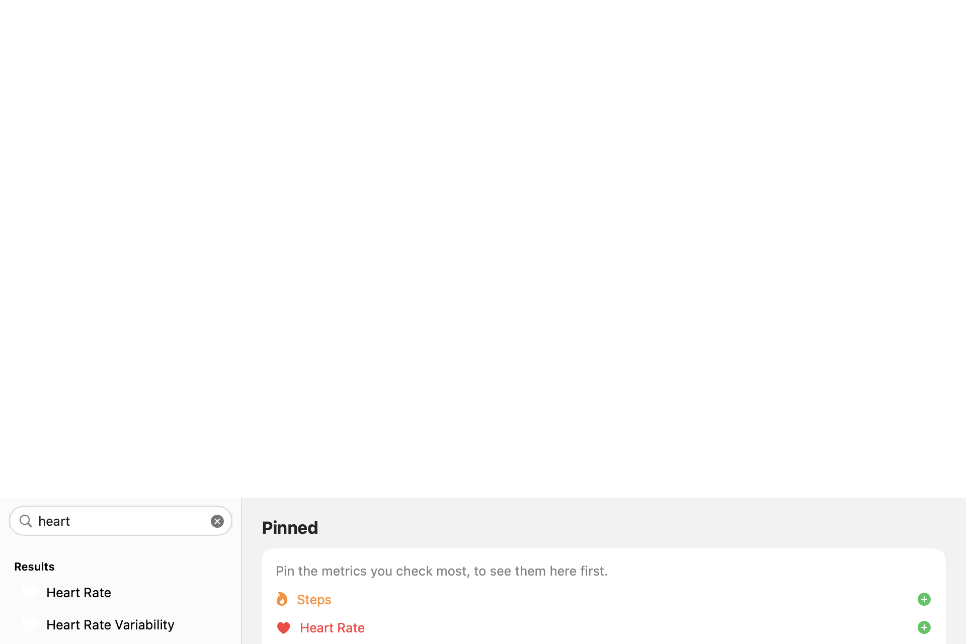 App: Search results