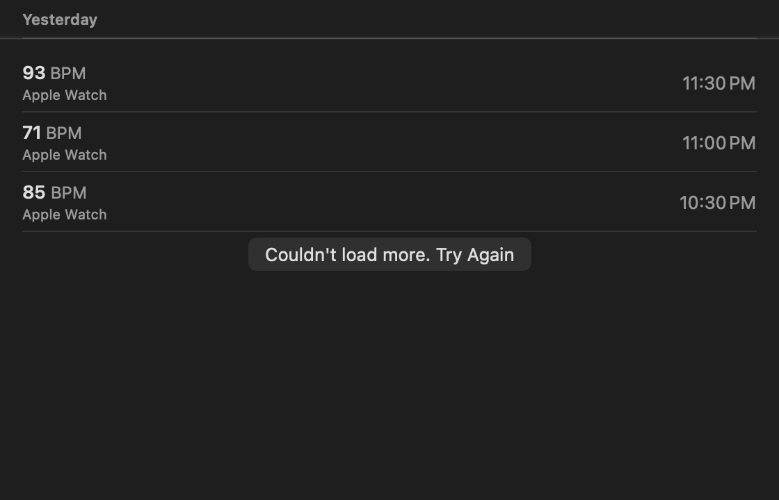 All Data: All data, more failed