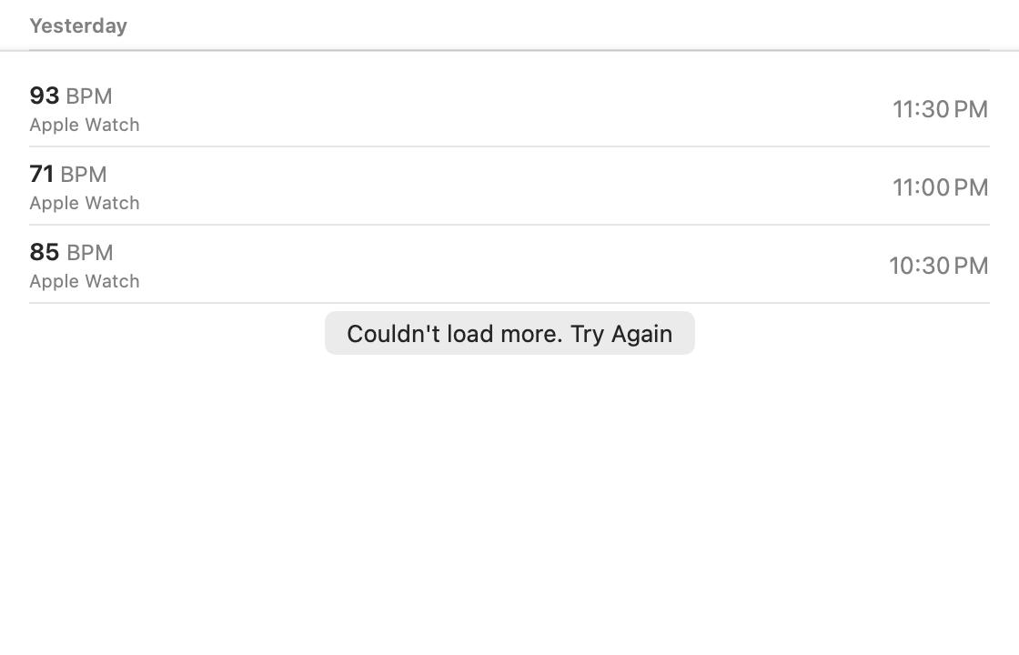 All Data: All data, more failed