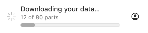 Sync Footer: Downloading