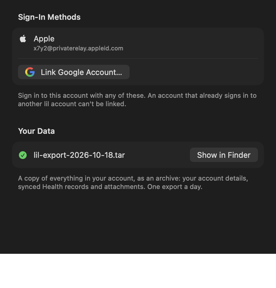 Account Sheet: Saved