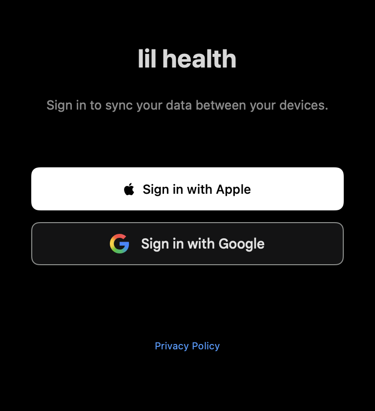 Sign In: Signed out, dark