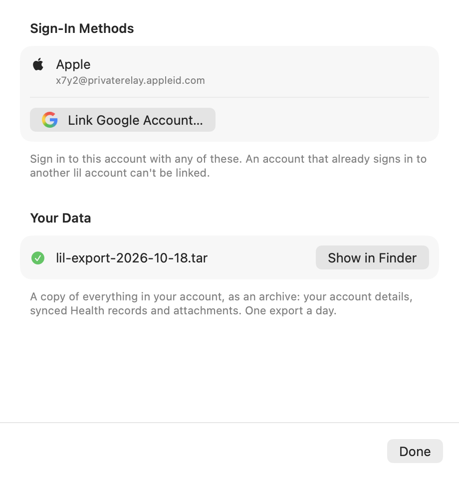 Account Sheet: Saved