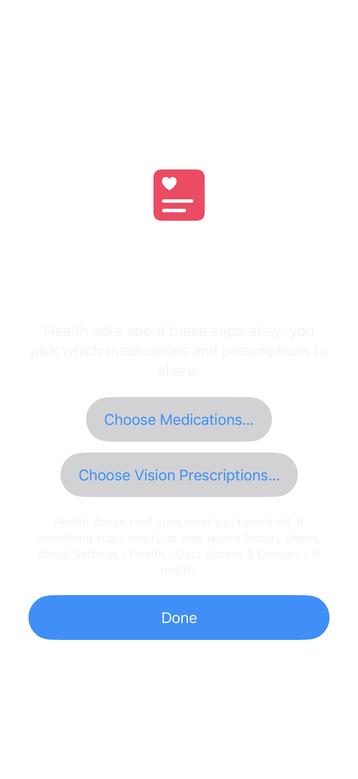 Health Access: Medications and prescriptions