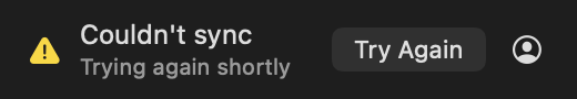 Sync Footer: Failed